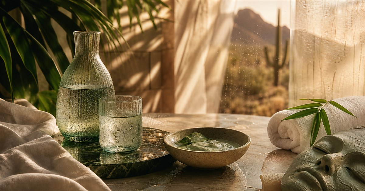Cooling spa ritual scene for The Ritual Guide